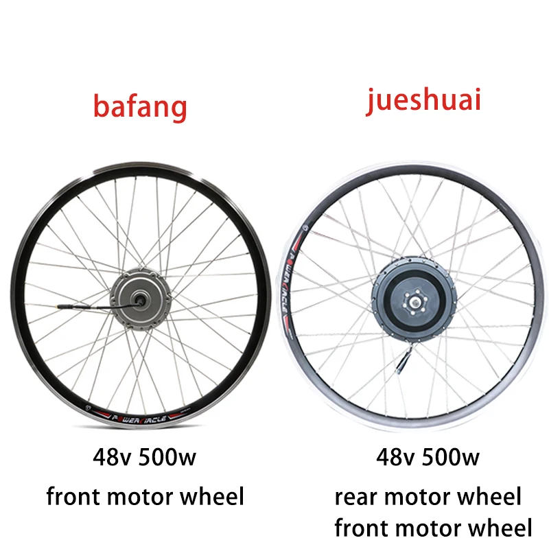 

Bafang Electric Bike Kit 48v 500w Motor Wheel 48V Brushless Hub Motor Wheel 20-700C Front Rear Electric Bicycle Conversion Kit