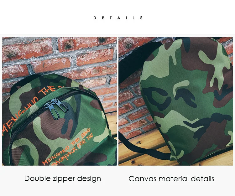 Menghuo New 2017 Camouflage Women Men Canvas Backpack Female Teenage Girl School Bag Boy Cool Laptop Male Travel Bagpack Mochila (28)