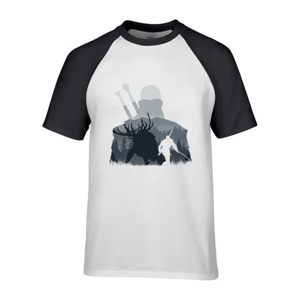 2018 The Witcher 3 T Shirt Summer Men Cotton Short Sleeve the witcher t-shirt Geralt de Riv Men Clothing Tops