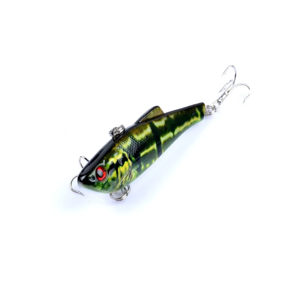 

1pcs VIB Hard Bait Fishing Lures 7cm 6.6g Wobbler Floating Lure 6# Treble Hook Fishing Wobblers Bass Fake Plastic Fish Carp