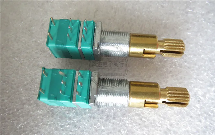 Original new 100% D500K double band switch axis potentiometer handle length 30MM thread diameter 9MM | Обустройство дома