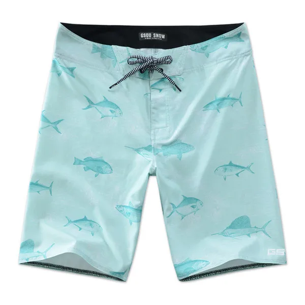 GSOU Снежный бренд, пляжные шорты для мужчин, Шорты для плавания размера плюс, свободные Бермуды, плавки для серфинга, быстросохнущие, летние, для серфинга, для плавания, одежда для плавания - Цвет: GSGDM3