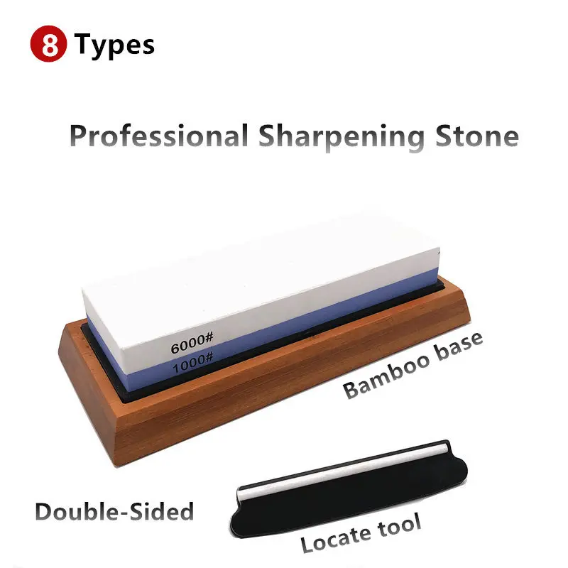 

Professional Knife Sharpener Sharpening Stone Whetstone Scissors Sharpener System Grinding Wet Stone Honing Kitchen Tool 2-IN-1