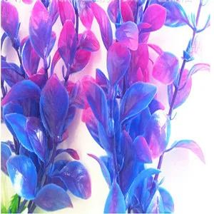 Новые популярные 2 шт аквариумные водная трава Vivide пластиковые фиолетовые синие водные растения