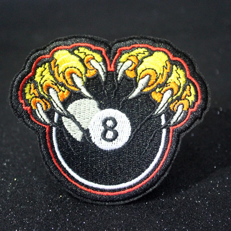 

Pulaqi Punk Heart Patch on Clothes Embroidery Patches Snake Patch Badges Stripes Iron On patches Appliques For Clothes wholesale