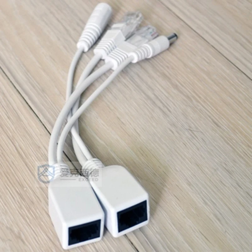 

IP network camera tails with power network port monitoring wire accessories video surveillance wire parts POE Adapter cable