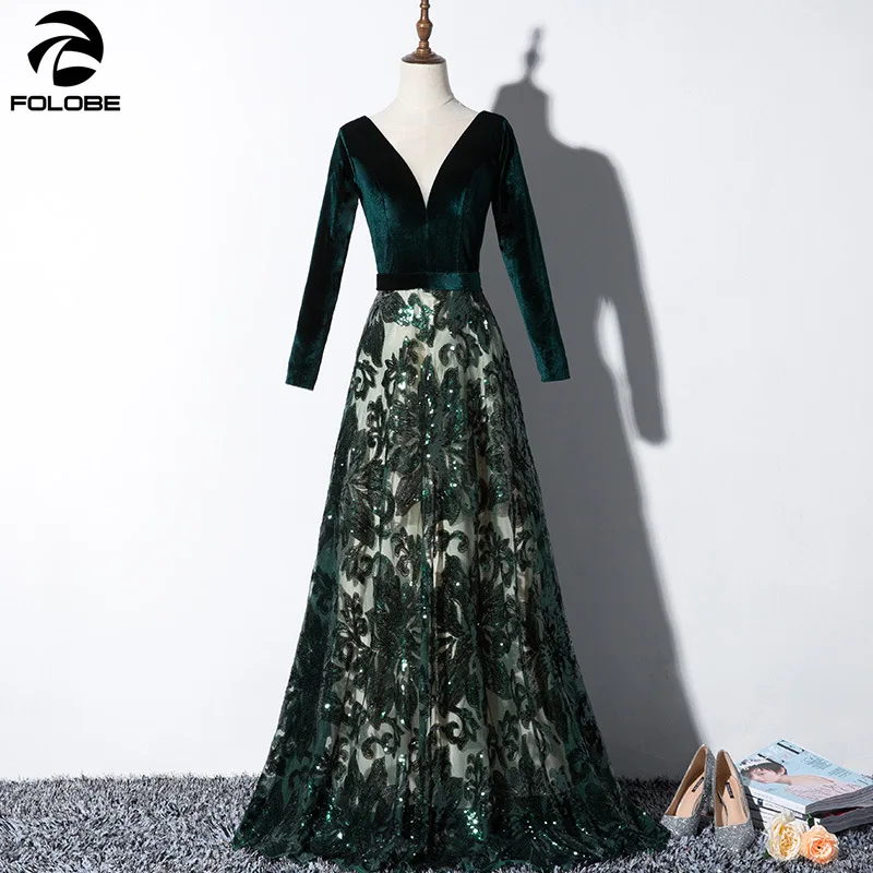 green velvet sequin dress