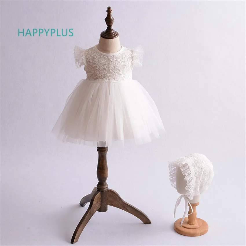 

HAPPYPLUS Summer Clothes for Baby Girls Birthday Party Dress Baby Girl Lace Dress for Christening Infant Pincess Wedding Dress