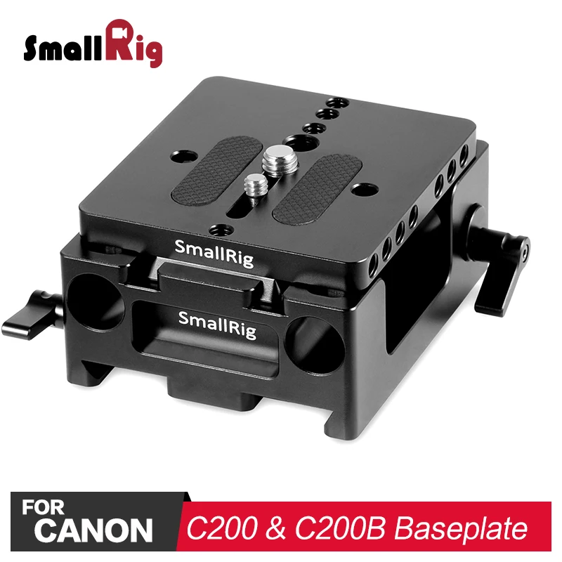 

SmallRig DSLR Camera Baseplate for Canon C200 and C200B Feature With Arca QR plate & 15mm Rod Clamp For Shoulder System 2076