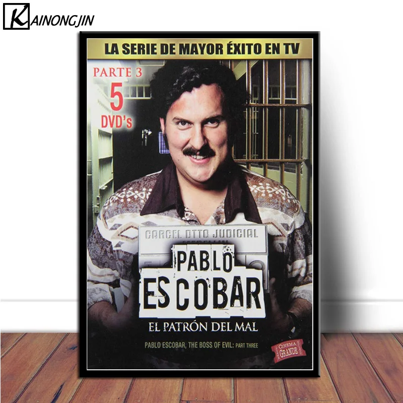 Знаменитый плакат Пабло Эскобара, настенная живопись на холсте, постеры и печать, Картина Настенная, Декор для дома - Цвет: 0001