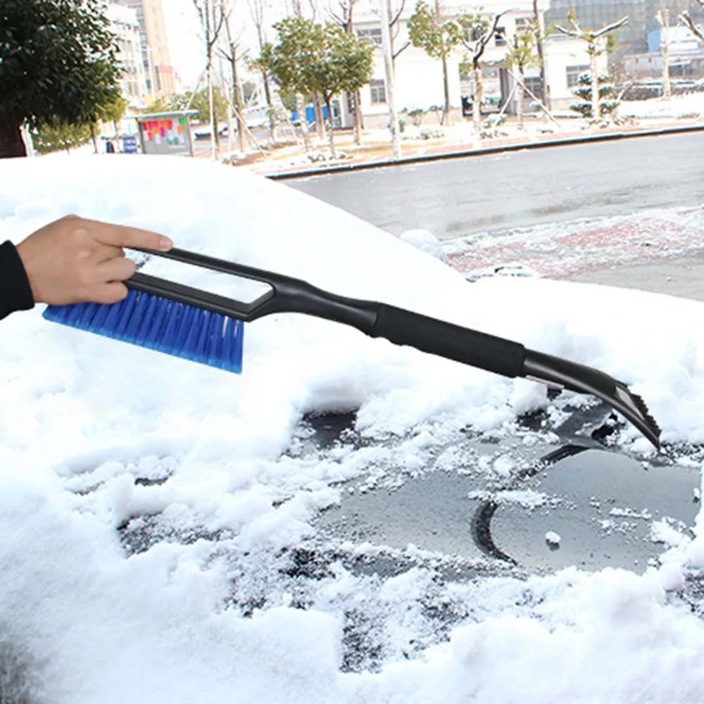 Многофункциональный автомобильный лобовое стекло Снежная щетка автомобильный скребок для льда с пеной