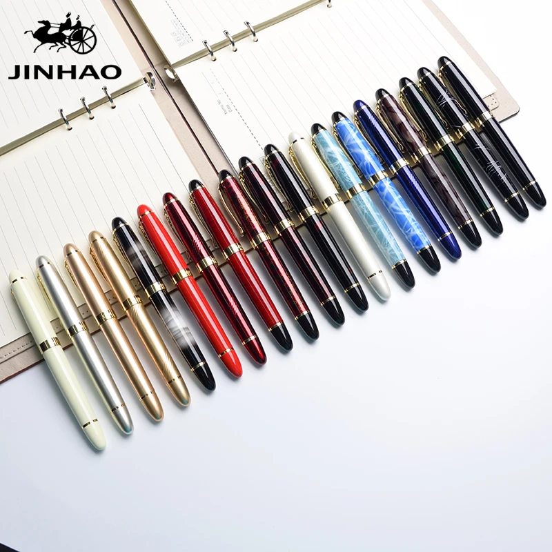 IRAURITA перьевая ручка Jinhao 450 металлические высококачественные чернильные ручки Caneta Tinteiro Pluma Fuente офисный подарок черный настраиваемый логотип