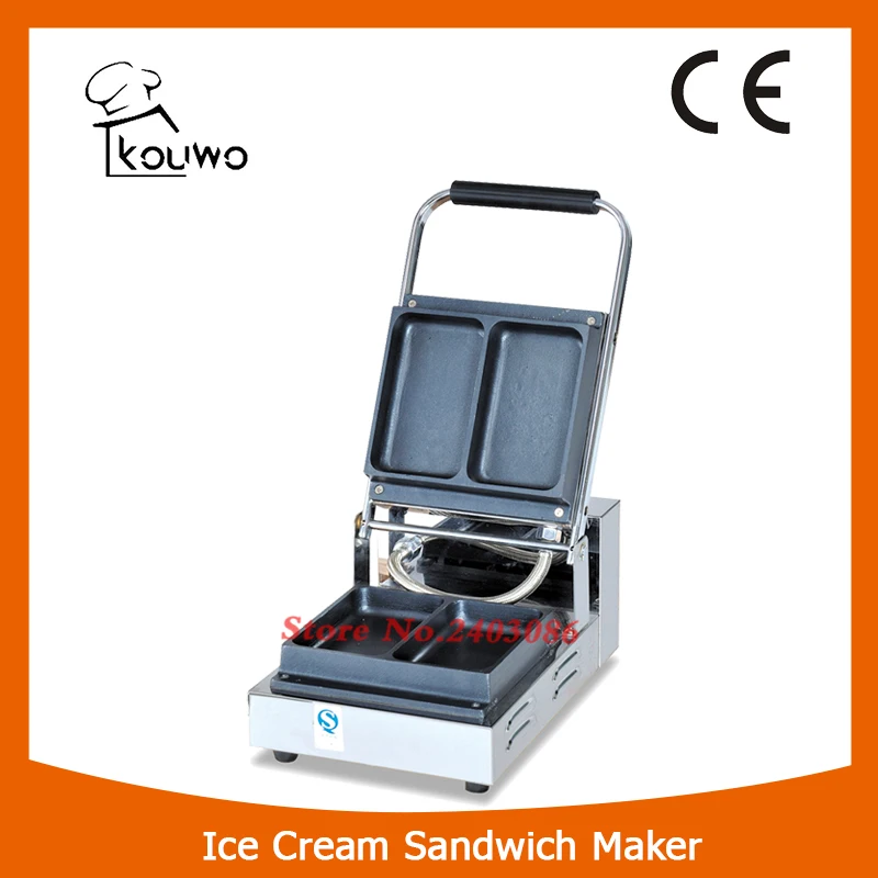 KW 2A stainless steel waffle machine ice cream sandwich waffle maker