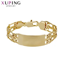 Xuping Модные Простые браслеты светильник из желтого золота с покрытием популярный дизайн высокое качество браслеты ювелирные изделия для женщин S70-74820