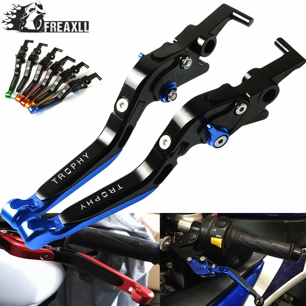 Motorcycle Accessories Adjustable Extendable Folding Aluminum Brake Clutch Levers For TRIUMPH TROPHY 2013 2014 2015 Handle Grips