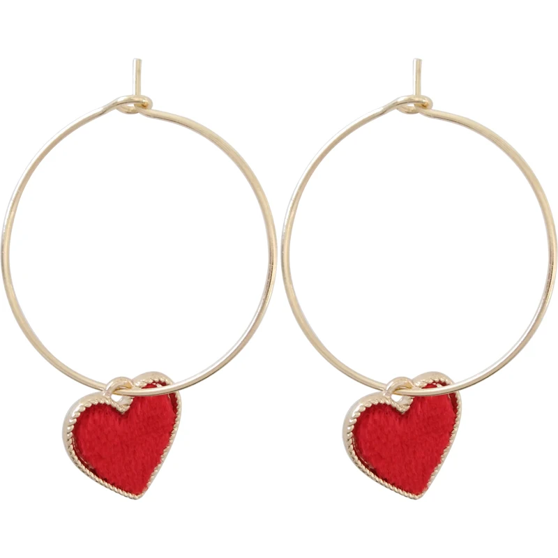 

Lovely Heart Earrings for Women 2018 Chic Earrings Fashion Jewelry Brincos