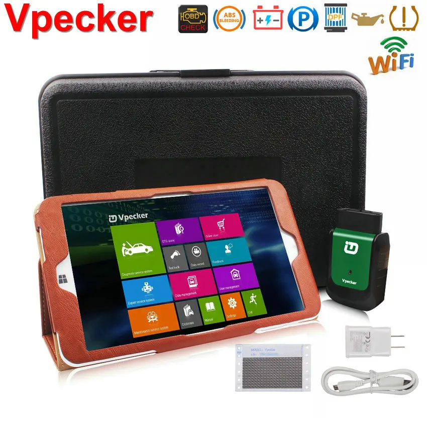 Prix pour 2017 Vpecker EasyDiag V9.1 OBDII WIFI Voiture De Diagnostic-Outil avec 8 ''Win10 Tablet OBD OBD2 Automobile Scanner Vpecker complète Du Système Prix pour 2017 Vpecker EasyDiag V9.1 OBDII WIFI Voiture De Diagnostic-Outil avec 8 ''Win10 Tablet OBD OBD2 Automobile Scanner Vpecker complète Du Système