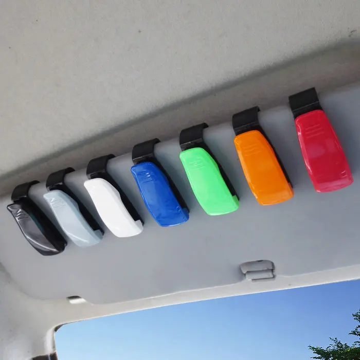 

Car Glasses Case Abs Portable Clip Auto Credit Card Glasses Holder Visor Sunglasses For Seat Leon Jeep Renegade Auto Accessories
