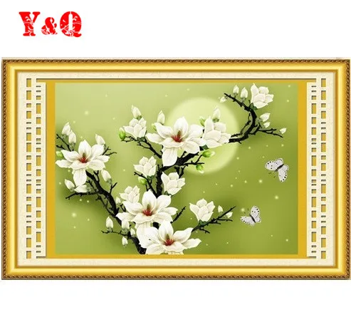 Набор для вышивки крестиком Магнолия из 16 цветов|handmade needlework|cross stitch kitsstitching kit cross |