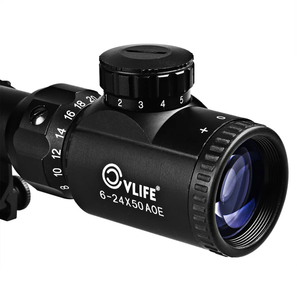 CVLIFE оптика Охотничья винтовка область 6 24x50 AOE красный и зеленый с подсветкой