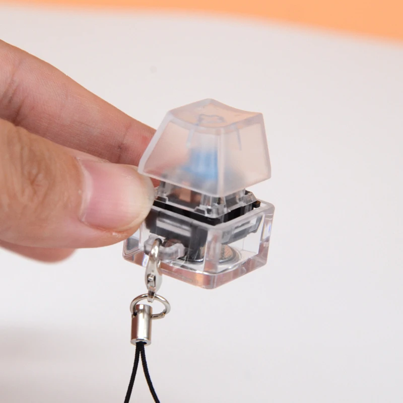 New Pocket Keyboard Mechanical Switch Fidget Toy Anti Stress ABS Material Finger SMD LED Gateron