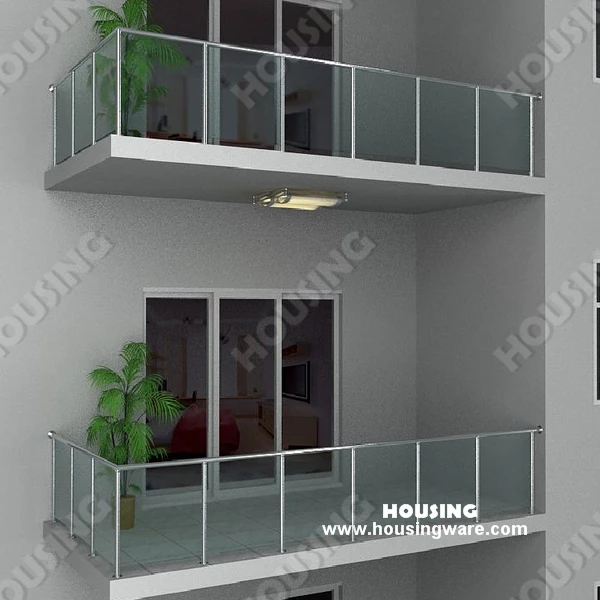 Exterior Usage Glass Railing With Simple Design For Balcony Aliexpress