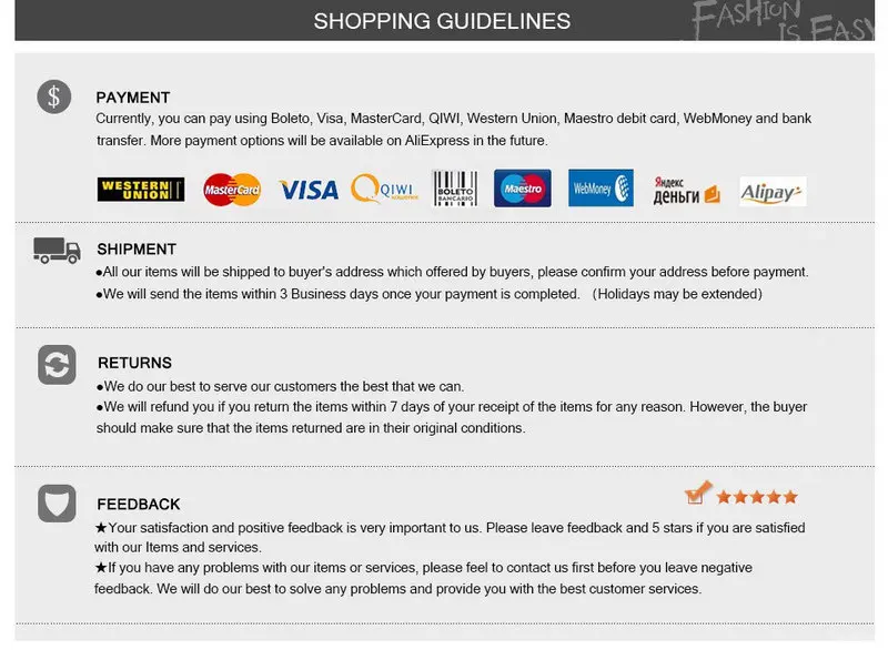 6 shopping note