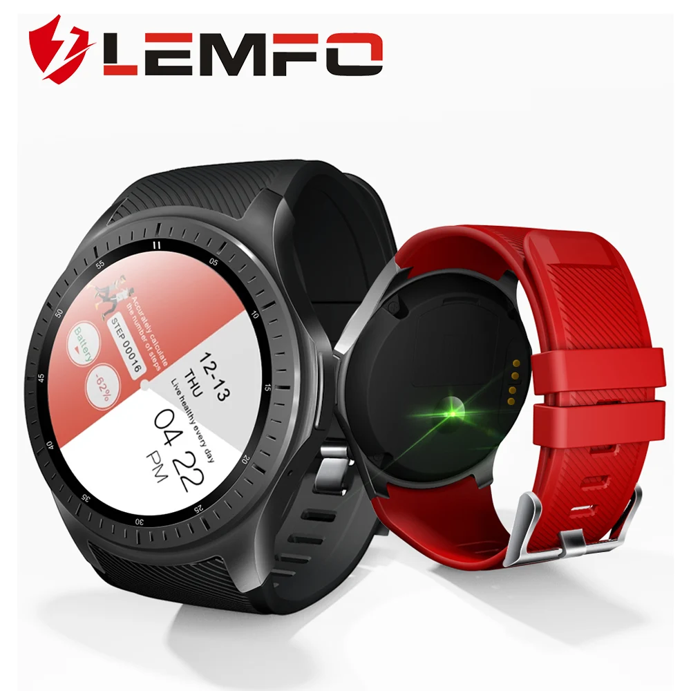 

LEMFO Smart Watch Men Women Android 7.1 4G WIFI GPS SIM Card Waterproof Heart Rate Monitor Smartwatch 1GB + 16GB