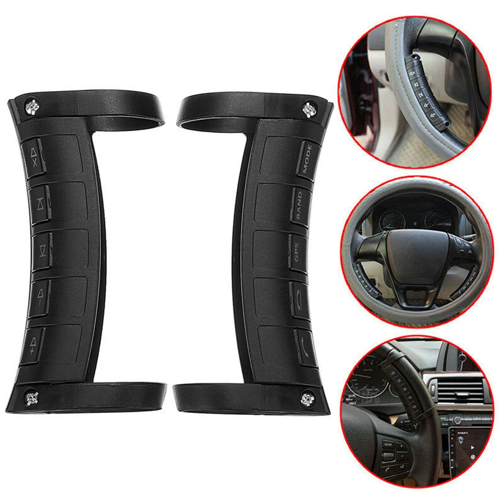 

Remote Control Car Steering Wheel Button Remote Control Universal Bluetooth DVD Navigation Button Remote Controller LED Wireless