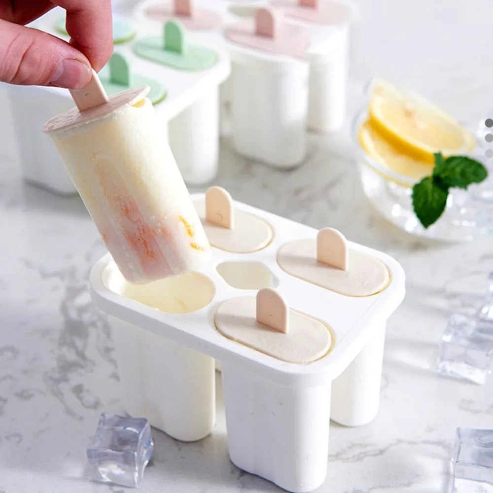 4 сетки Popsicle силиконовая форма DIY кубик льда домашний леденец плесень десертное Мороженое Лоток Коробка льда Лето DIY кухонные инструменты