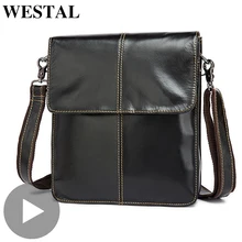 Westal маленькая сумка-мессенджер для женщин и мужчин, сумка из натуральной кожи, портфель для офиса, для работы, для сумки, мужская женская сумка Portafolio
