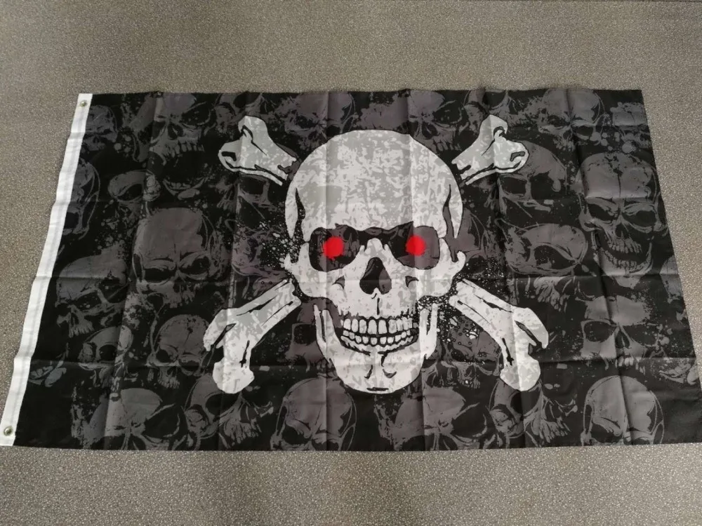 

johnin 90*150cm jolly roger skull bone pirate Flag