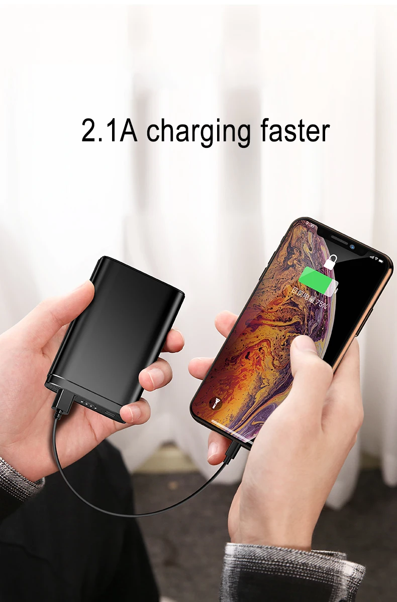 SOODOO power Bank для Xiaomi Mini Pover Bank 10000 мАч портативная внешняя батарея для телефона зарядное устройство для iPhone X huawei P20 PoverBank