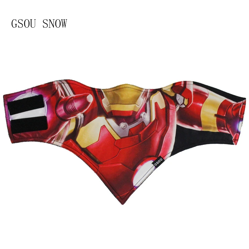 

GSOU SNOW Men Women Thermal Cute Cartoon Scarf Ski Cycling Bicycle Winter Warm Protection Face Mask Snowboard Motorcycle Bike