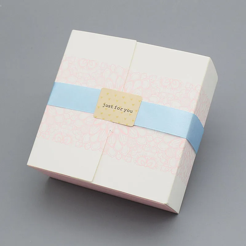 24 elegant wedding cake slice box bakery gift candy packing box