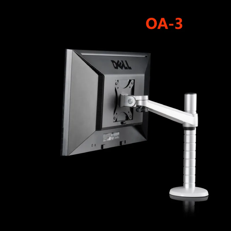 

OA-3 Height Adjustable Aluminum Arm LCD Monitor Holder Screen 360 Rotating Desktop 10-27 inch TV LED Display VESA Mount Stand