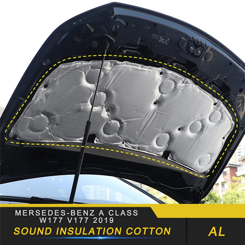 

Auto Engine Sound Insulation Cotton Trim Accessories for Mersedes-benz A Class W177 V177 2019