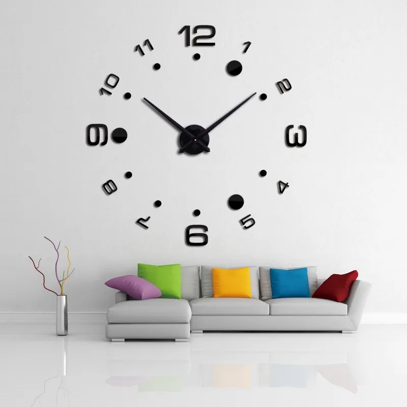 Новые настенные часы diy часы reloj de pared кварцевые часы Европа гостиная большие декоративные horloge murale часы-стикер