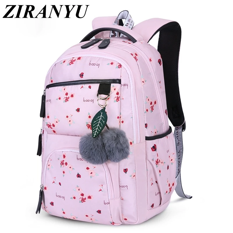

Girls School Backpacks Korean Style Children School Bags Large Capacity Flower Printing Backpack Bag For Girl Kids Mochila