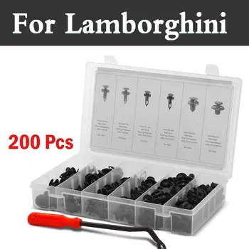 

200pcs Car Door Trim Panel Clips Remover Set Case Rivets For Lamborghini Aventador Gallardo Reventon Sesto Elemento Veneno