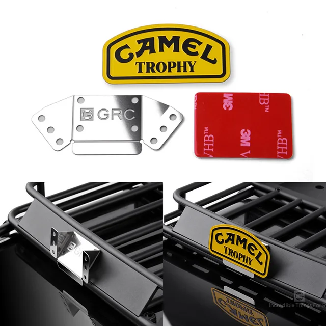 1PCS Metal TRX4 Camel Trophy Badge LOGO Sticker for 1/10 ...