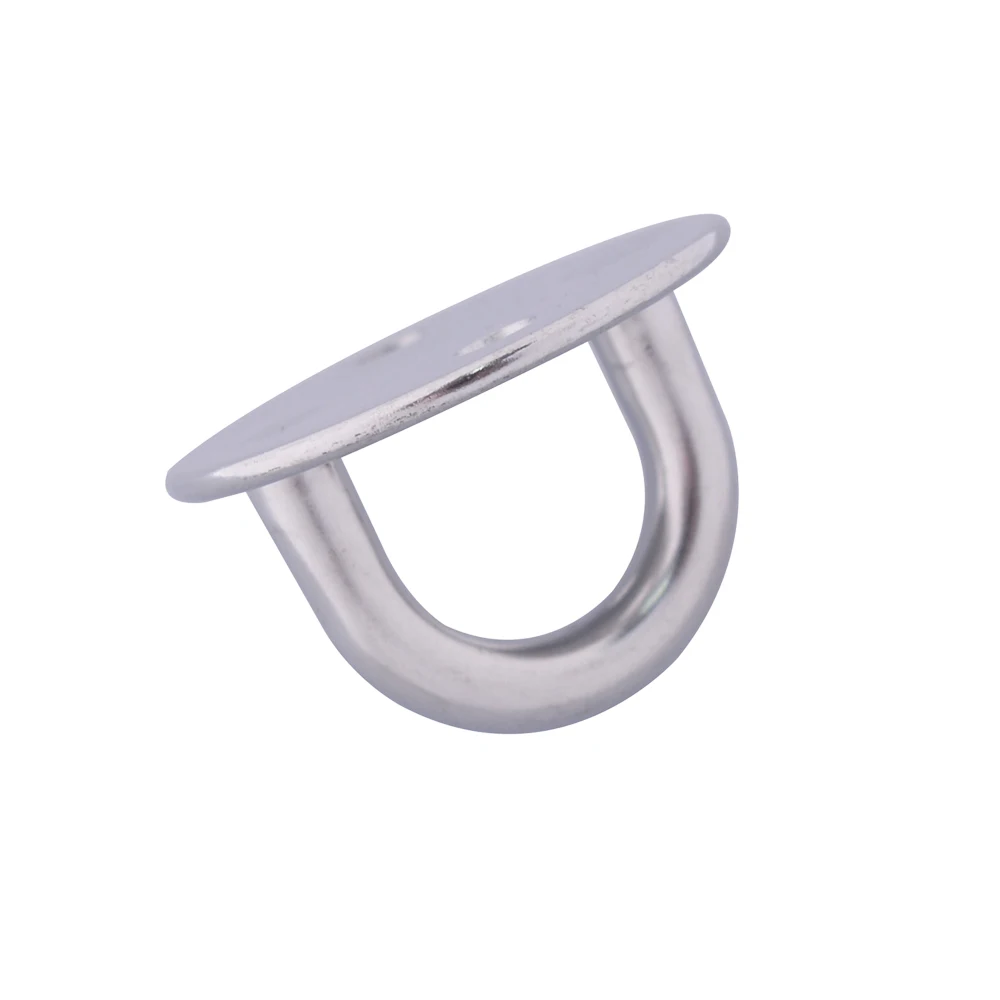 ZSPPPP 5Pcs 304 Stainless Steel M6 Round Sail Shade Pad Eye Plate U-Shaped Hook Ring Welded with Screws ZSPPPP 5Pcs 304 Stainless Steel M6 Round Sail Shade Pad Eye Plate U-Shaped Hook Ring Welded with Screws