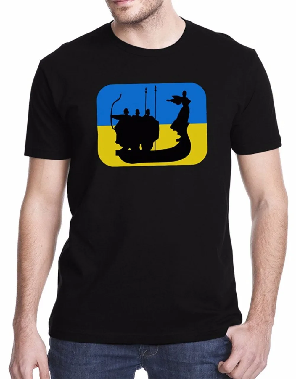 Fashion Print Tshirt Plus Size Kyiv Ukraine Men's Printed High Quality