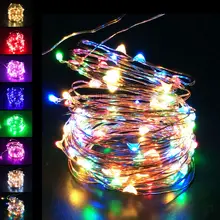 1/2/3/4/5/10M Battery USB Powered LED String Light Cooper Wire Fair Lights Decoration Strip Lamp for Party Wedding Christmas