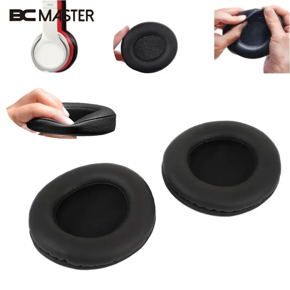

Durable Ear Pads Earcaps Ear Cover Cushion Headphone Headset Accessories 100mm 2pcs Balck