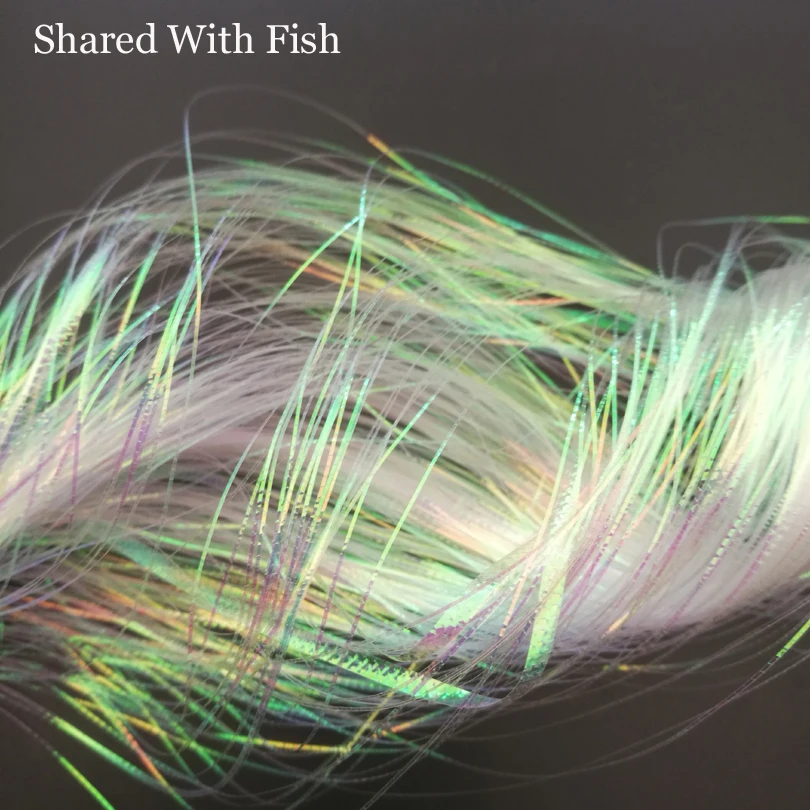 

3packs/lot corrugated flash strands Gliss' N Glow flash iridescent flashbou synthetic fly tying materials simulates fish scales