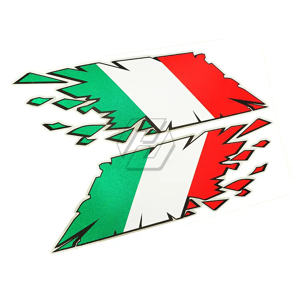 1 Italian Flag Sticker BIKE DUCATI-Tuning Decal Stickers-Italian Flag