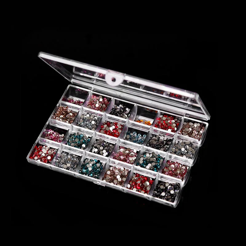 

24 Grids Transparent Jewelry Bead Ring Earring Storage Box Acrylic Container New