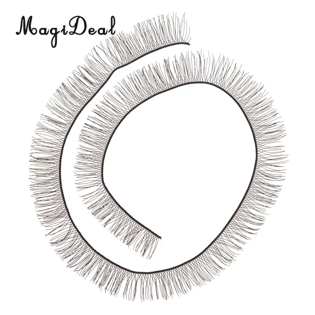 40Pcs Curly Plastic False Baby Realistic Doll Eyelashes for BJD Doll Eye Make Up Accs 20cm Length Children Girls DIY Toys