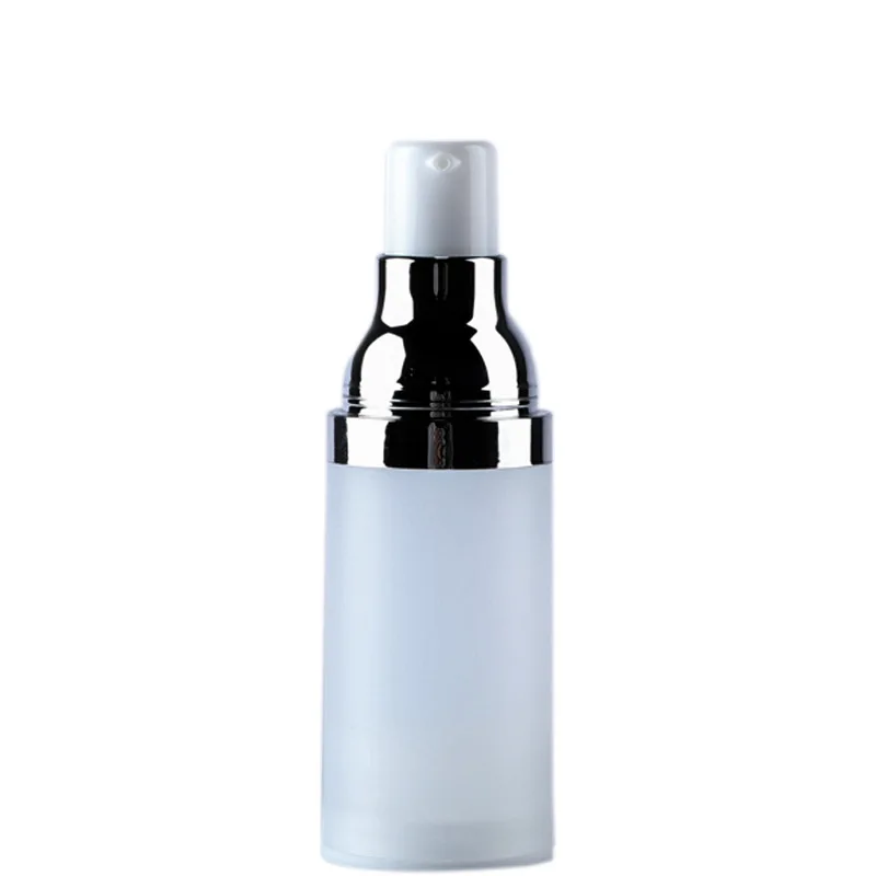 1pcs Skin care bottle 15ML/20ML/30ML/50ML Korean version vacuum bottle White dull polish Cosmetic bottles wholesale BQ262